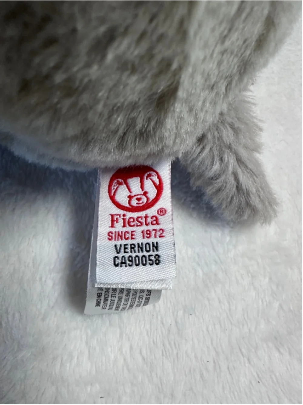 Fiesta Elephant Plush with Carrier Bag Gray Green Stuffed Animal Toy